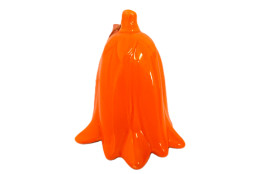 Závěsná keramická dekorace oranžový zvonek