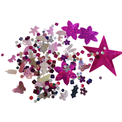 MIX flitrů růžovo-fialový 130g