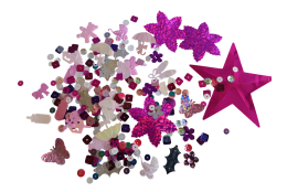 MIX flitrů růžovo-fialový 130g