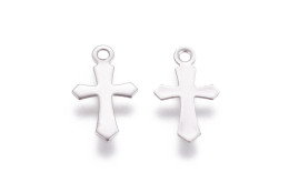 Přívěsek křížek z nerez oceli 30 ks