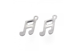 Přívěsek nota z nerez oceli 10 ks