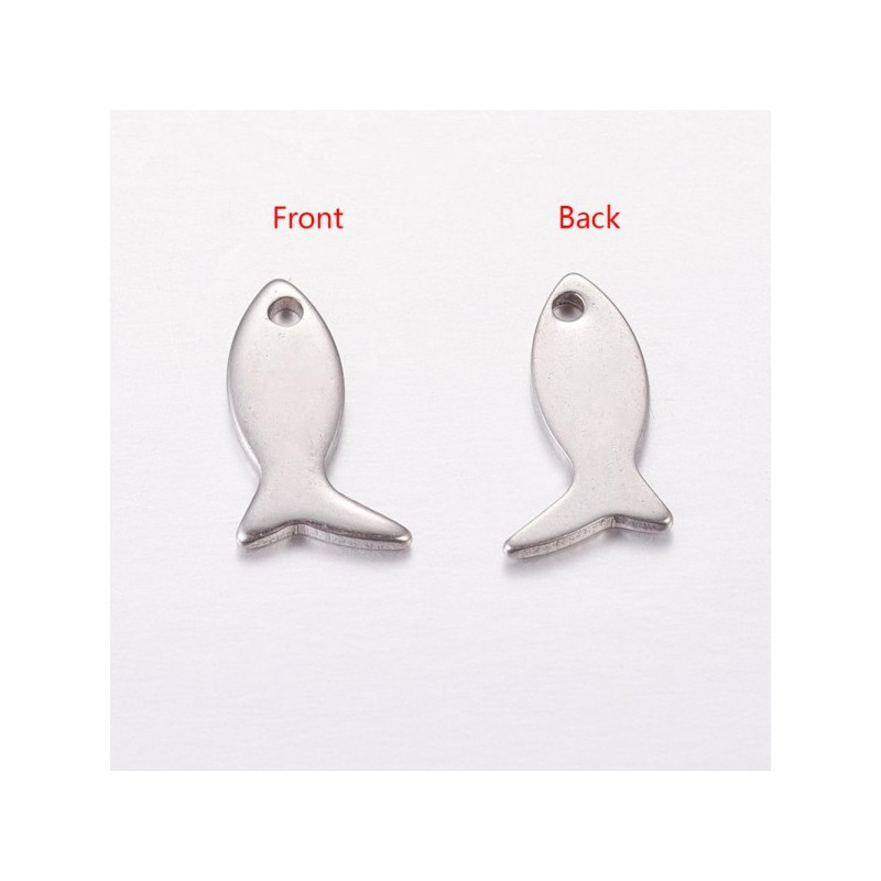 Přívěsek ryba z nerez oceli 10 ks