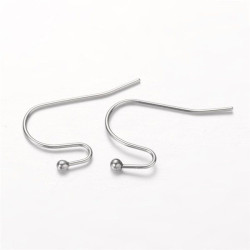 Náušnicový háček z nerez oceli 10 ks