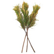 Větvička dekorační 3 ks zeleno-zlatá 61 cm