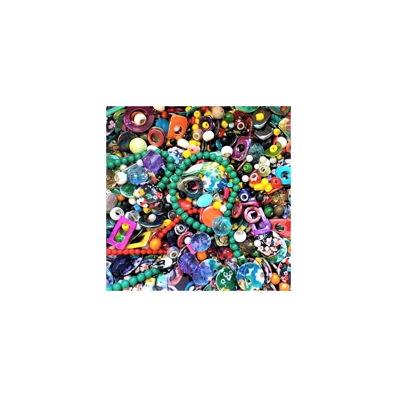 1 kg Všehomix korálků a komponentů