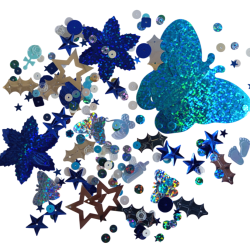 MIX flitrů modro-stříbrný 130g