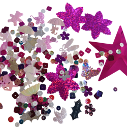 MIX flitrů růžovo-fialový 130g