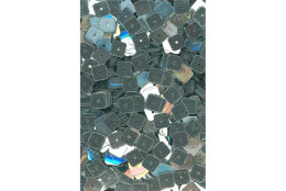 Flitry čtverec stříbrné rovné 150 g