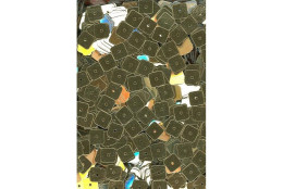 Flitry čtverec zlaté rovné 150 g