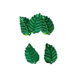 Flitry lístek tm. zelený 100 g