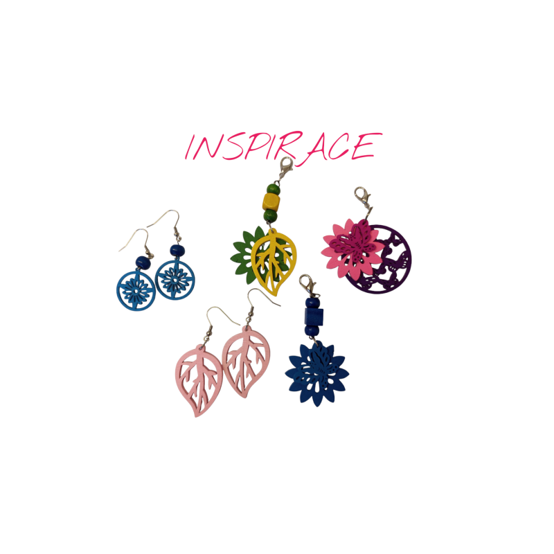 Mix dřevěných korálků 130g