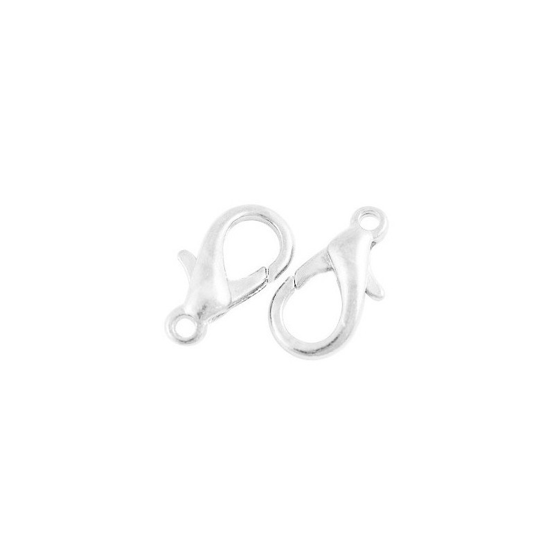 Karabinka 16 mm stříbrná 500 ks