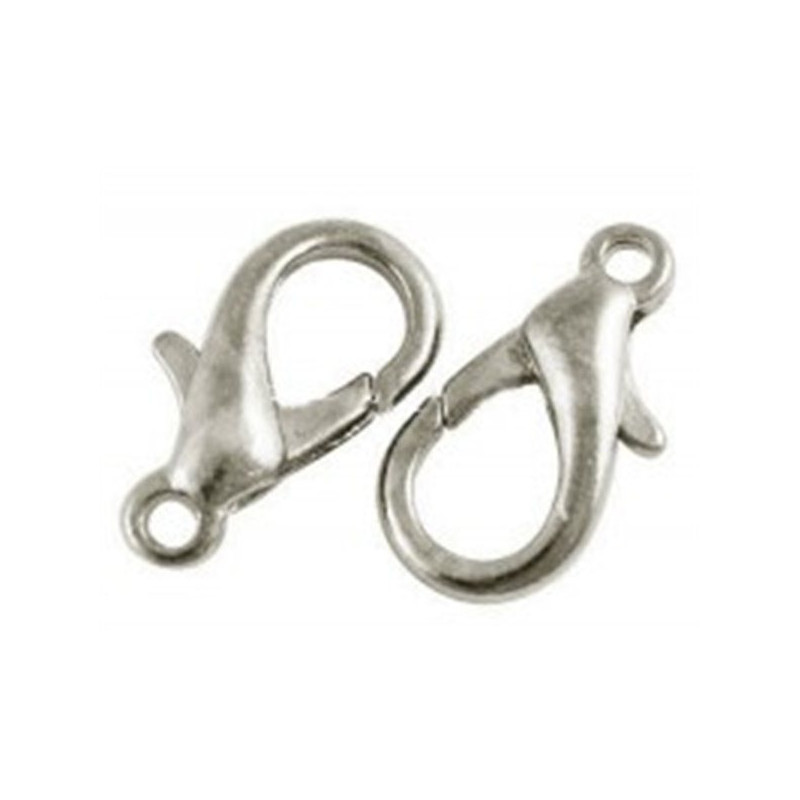 Karabinka 16 mm stříbrná 500 ks