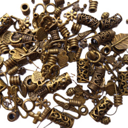 MIX korálků bronz velké balení 300 g