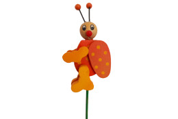 Brouček dřevěný pohyblivý na tyčce