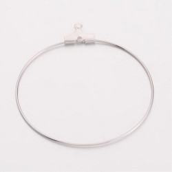 Karabinka a kovový zamačkávací set platinový 100 ks