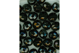 VÝHODNĚ Korálky broušené 10mm černé ohňovky 1kg