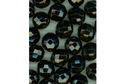 VÝHODNĚ Korálky broušené 16 mm černé ohňovky 0,5kg