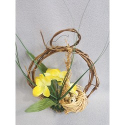 Jarní dekorace z proutí 15 cm