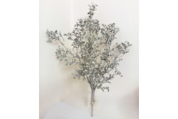 Větvička buxus stříbrná 44 cm