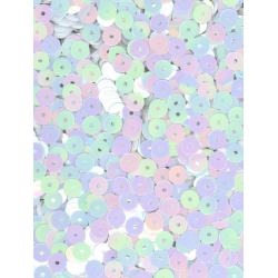 Flitry bílé AB - iris rovné 5 mm