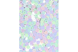 Flitry bílé AB - iris rovné 5 mm