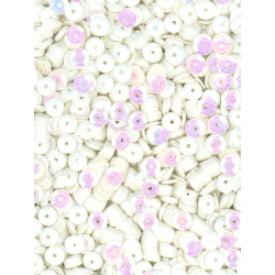 Flitry bílé AB - iris miska 5 mm