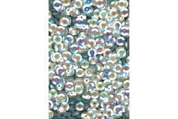 Flitry stříbrné AB - iris miska 6 mm