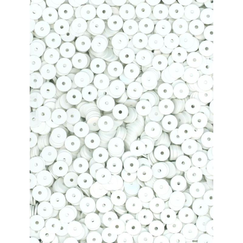 Flitry bílé AB - iris rovné 5 mm