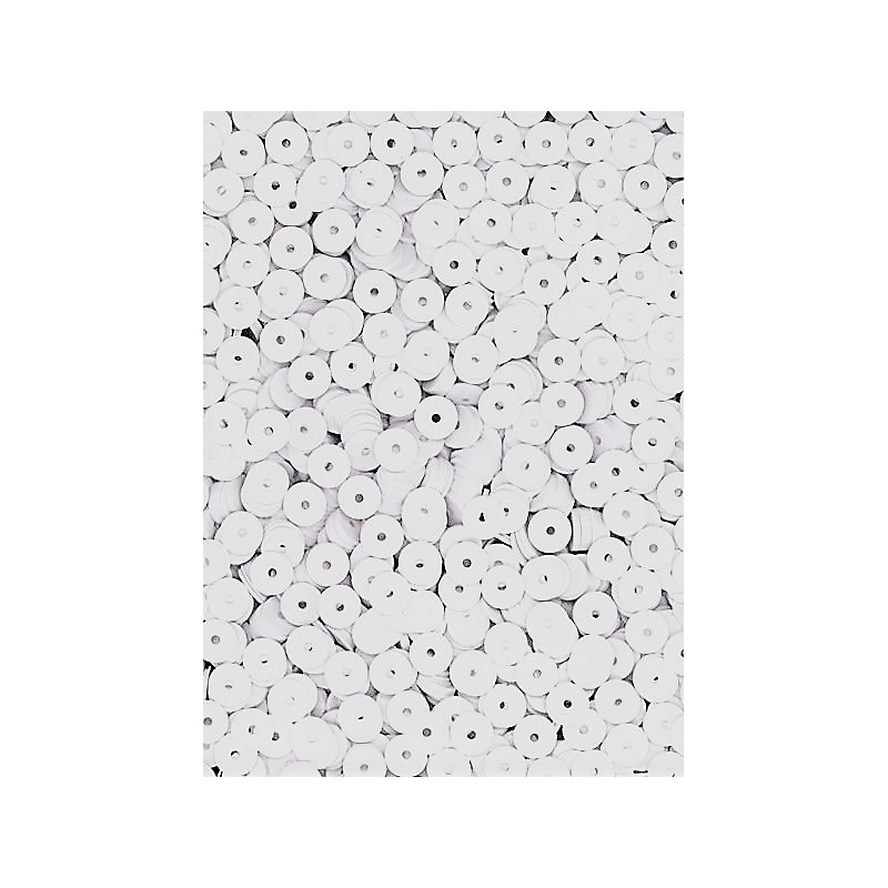 Flitry bílé AB - iris rovné 5 mm