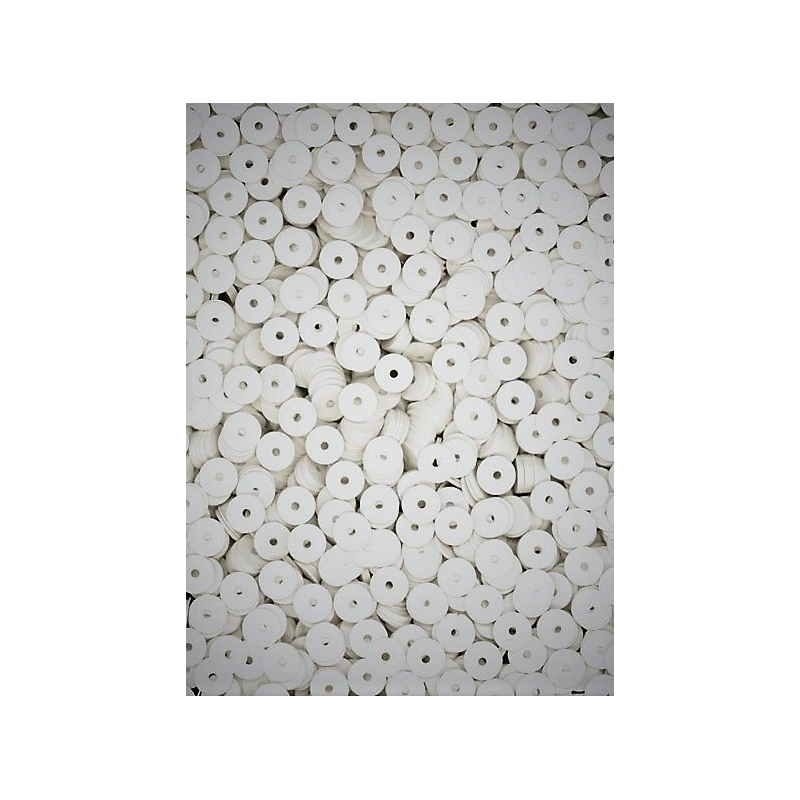 Flitry bílé AB - iris rovné 5 mm