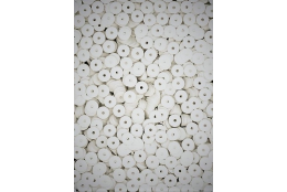 Flitry bílé s nádechem do béžova rovné 5 mm