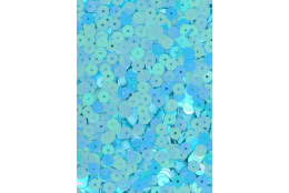 Flitry světle tyrkysové AB - iris rovné 5 mm