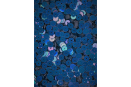 Flitry tmavě modré AB - iris rovné 5 mm