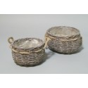 Košík s provázkem  Ø 22*14 cm