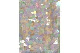 Flitry broskvové čiré AB - iris rovné 5 mm