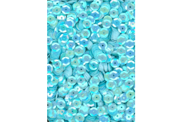 Flitry světle modré AB - iris miska 6 mm