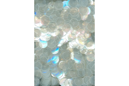 Flitry stříbrné perleť rovné 8 mm