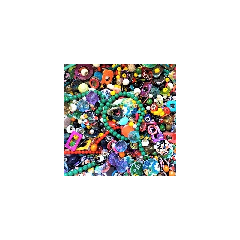 Všehomix korálků a komponentů 0,5kg nebo 1kg