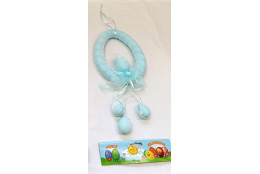 Jarní dekorace modrá 50 cm