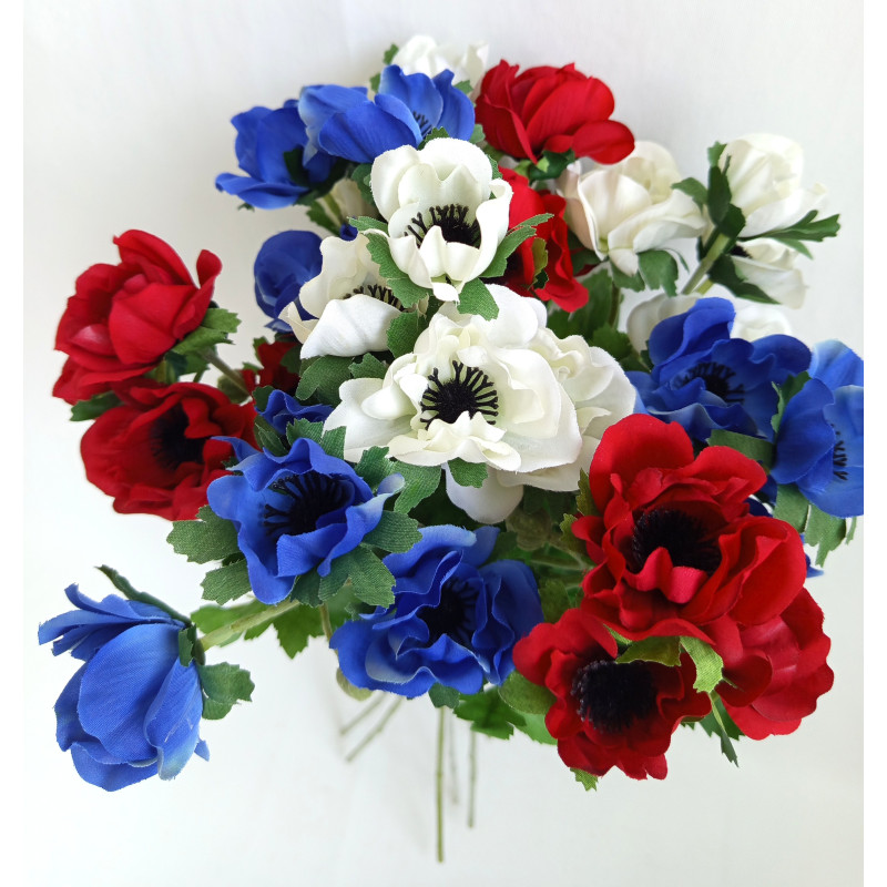 Kytice vázaná náruč anemonek I. 62 cm