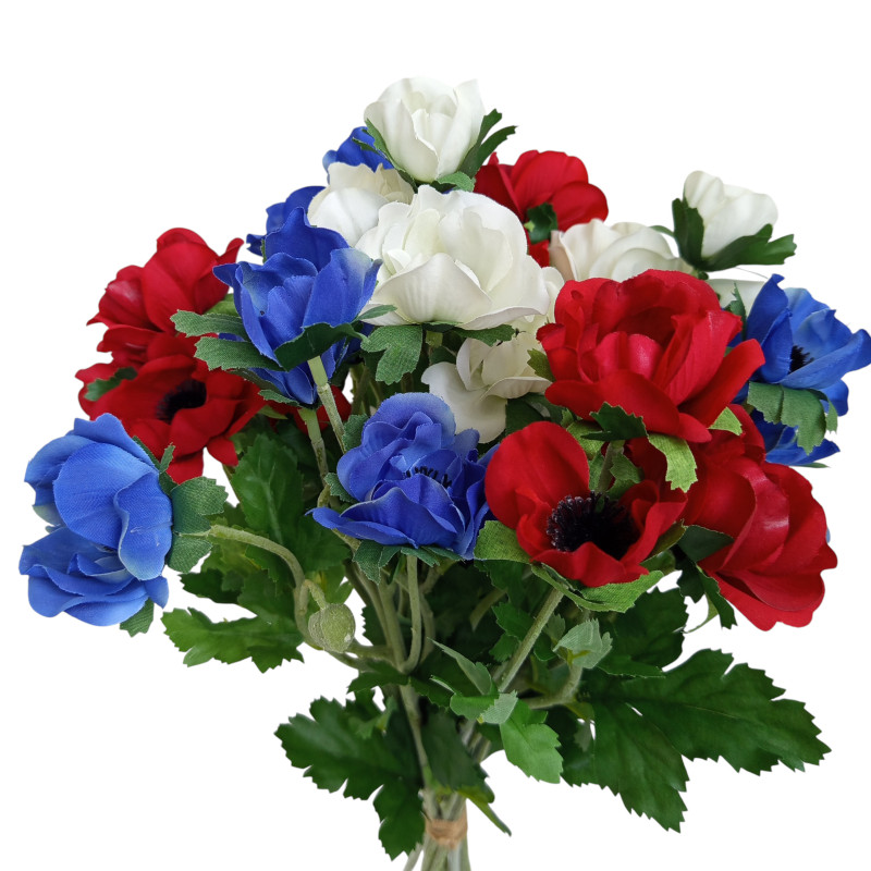 Kytice vázaná náruč anemonek I. 62 cm