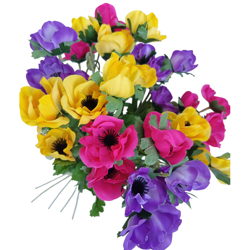 Kytice vázaná náruč anemonek II. 62 cm