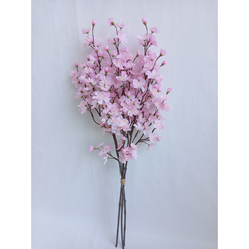 Kytice vázaná 3 ks třešňová větev 78 cm