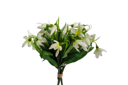 Kytice vázaná sněženky 25 cm