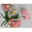 Kytice vázaná růžovo-bílá 66 cm