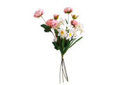 Kytice vázaná ranunculus, narcis 66 cm