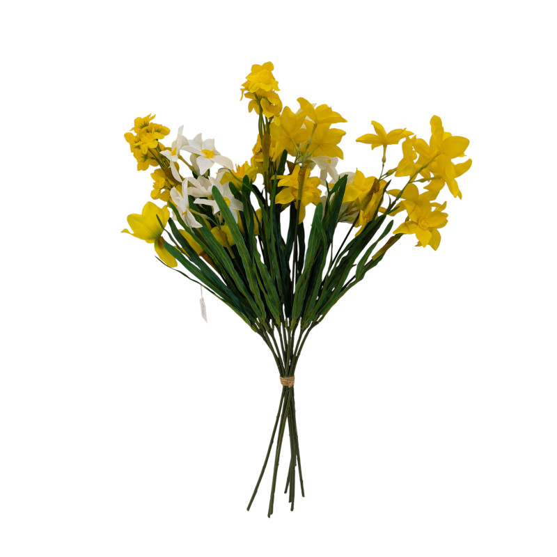 Kytice vázaná narcis 62 cm