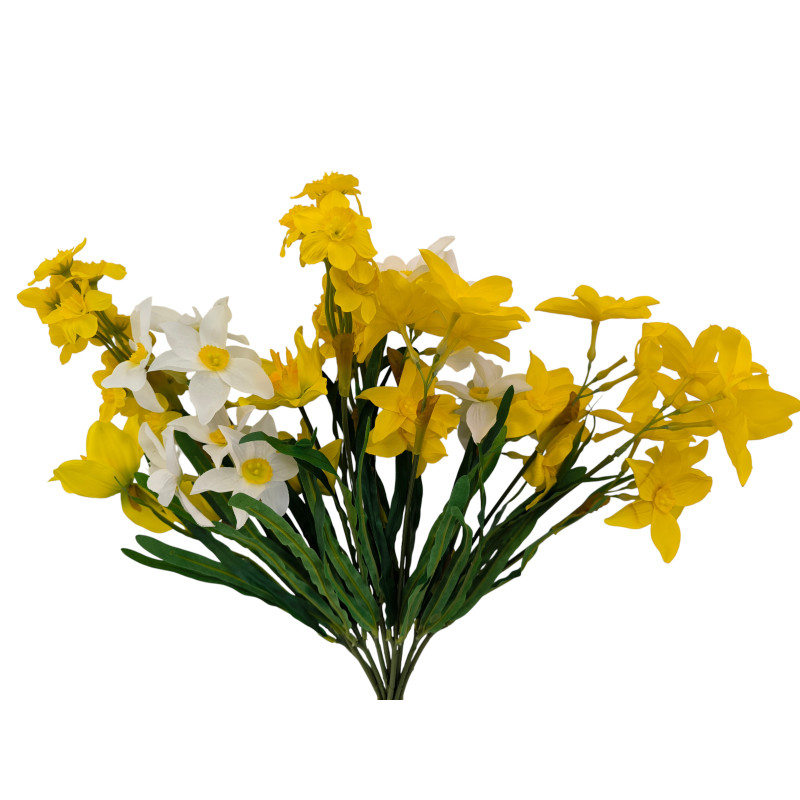 Kytice vázaná narcis 62 cm