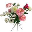 Kytice vázaná růžovo-bílá 65 cm